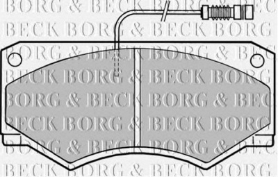 BORG & BECK bbp1335 -  Комплект тормозных колодок, дисковый тормоз